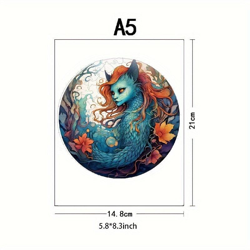 Cat Advanced Player Wooden Puzzle Creative Various Special Shapes Adult Creative