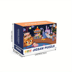 Animal Party Puzzle 24 Pieces Educational Cartoon 2mm Thickness