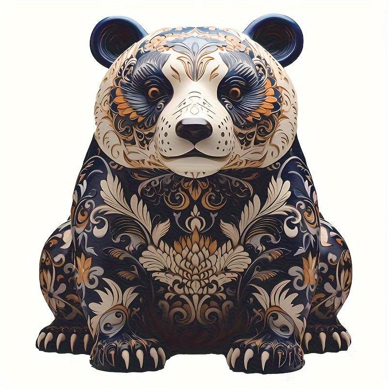 Panda Animals Wooden Jigsaw Puzzles - Unique Irregular Shaped Puzzles