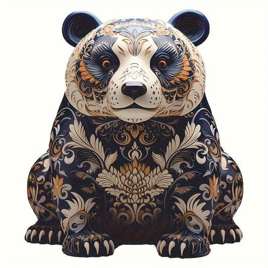 Panda Animals Wooden Jigsaw Puzzles - Unique Irregular Shaped Puzzles