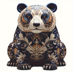 Panda Animals Wooden Jigsaw Puzzles - Unique Irregular Shaped Puzzles