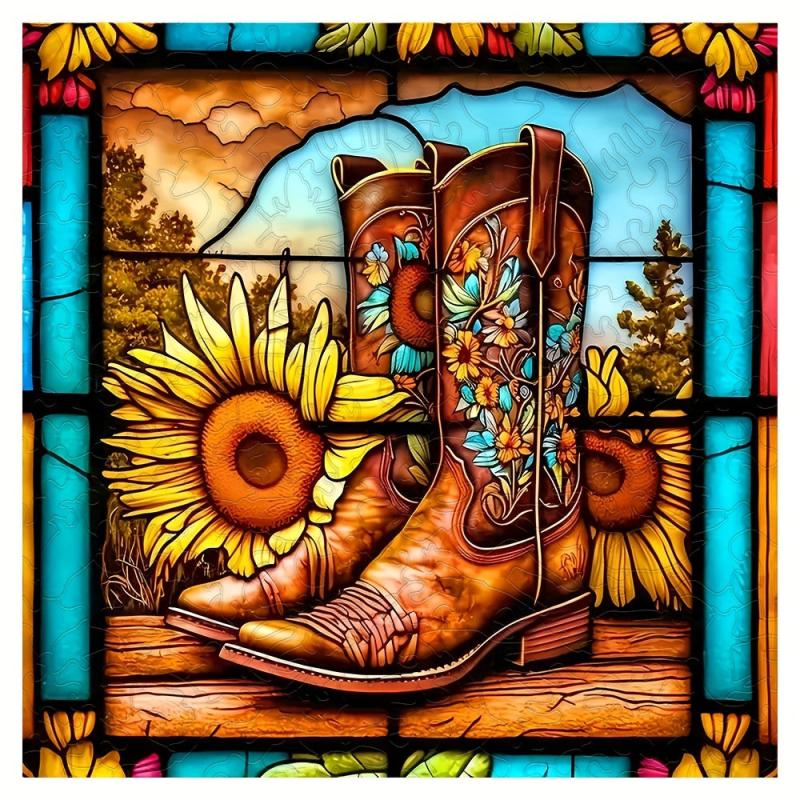 Magic Boot Wooden Puzzle Irregular Animal Shaped Gift