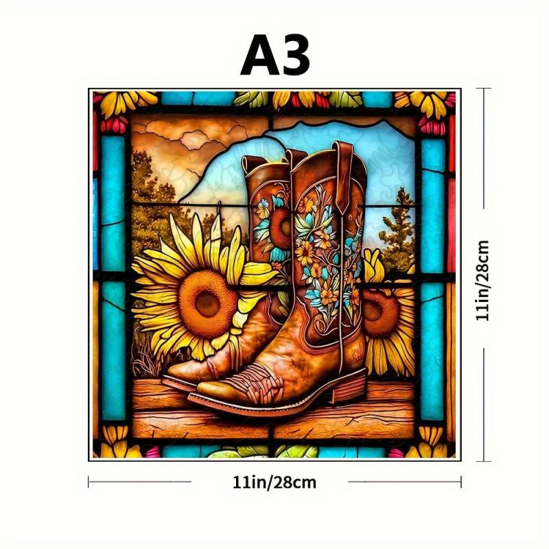 Magic Boot Wooden Puzzle Irregular Animal Shaped Gift