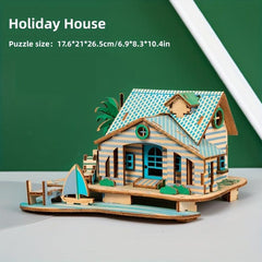 DIY 3D Puzzle Model Mechanical Toy Building Game Wooden Crafts