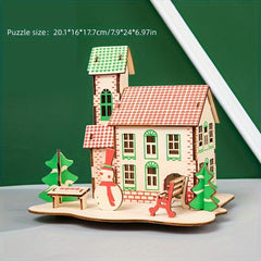 DIY 3D Puzzle Model Mechanical Toy Building Game Wooden Crafts