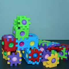60pcs Building Block Puzzle Tabletop Game Toy for Kids