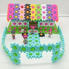 60pcs Building Block Puzzle Tabletop Game Toy for Kids