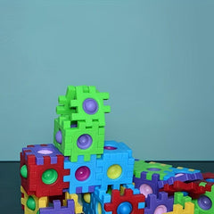 60pcs Building Block Puzzle Tabletop Game Toy for Kids