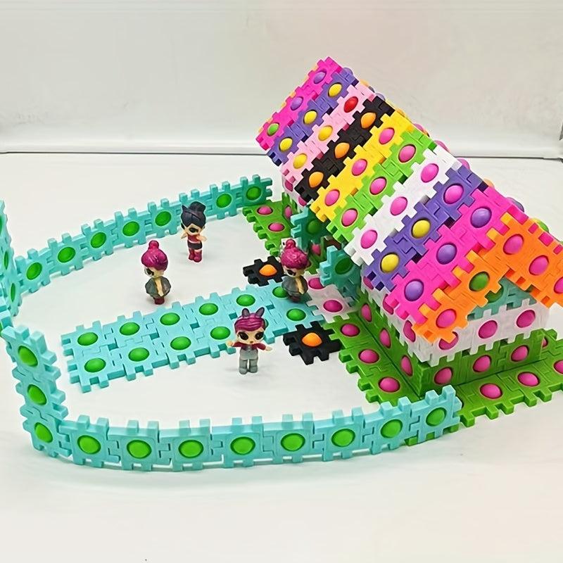 60pcs Building Block Puzzle Tabletop Game Toy for Kids