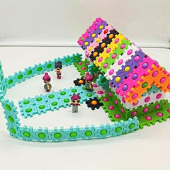 60pcs Building Block Puzzle Tabletop Game Toy for Kids