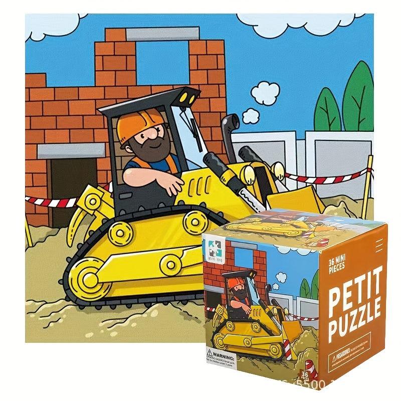 36pc Paper Mini Puzzle Educational Toy Birthday Gift English