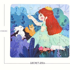 36pc Paper Mini Puzzle Educational Toy Birthday Gift English