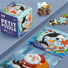 36pc Paper Mini Puzzle Educational Toy Birthday Gift English
