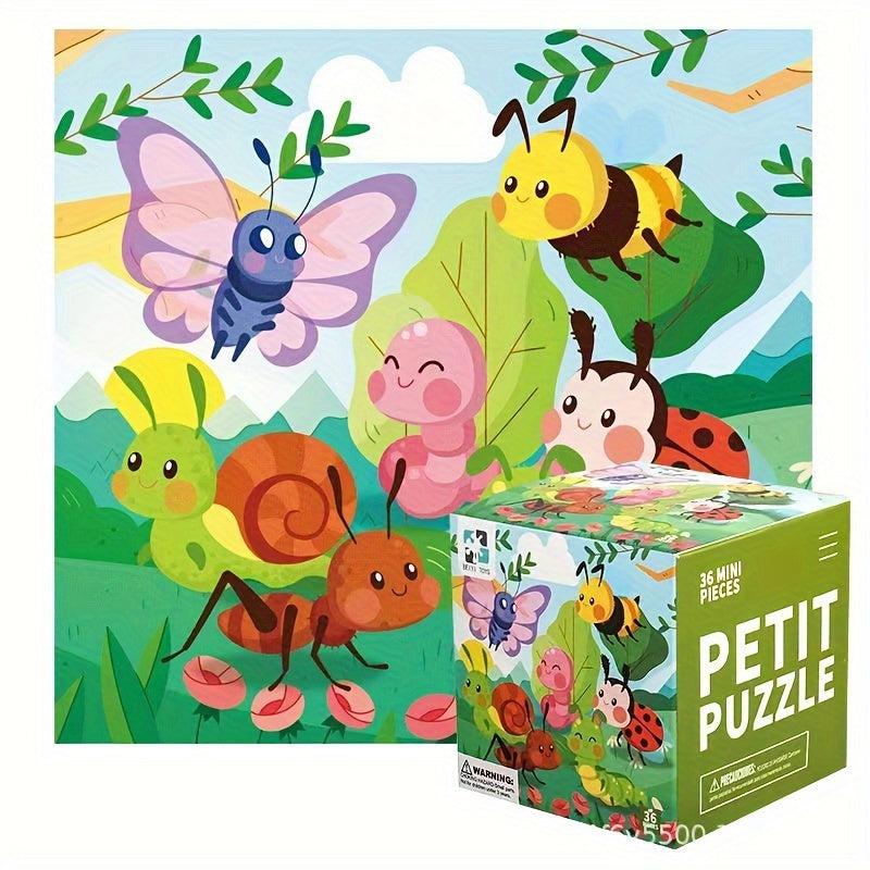36pc Paper Mini Puzzle Educational Toy Birthday Gift English