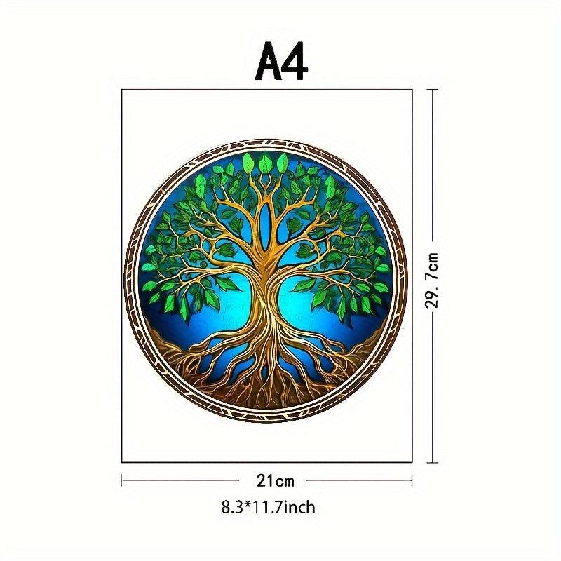 Wooden Puzzle Creative Special Shapes Adult Creative Tree Player