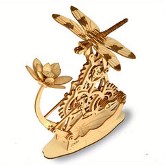 DIY 3D Wooden Dragonfly Puzzle for Kids