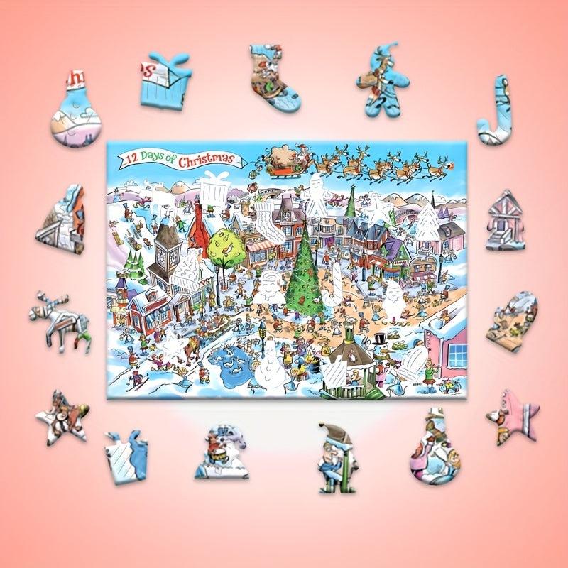 Christmas Wooden Puzzle High Level Gameplay Animal Fragments