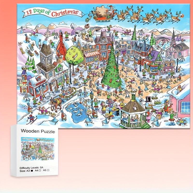 Christmas Wooden Puzzle High Level Gameplay Animal Fragments