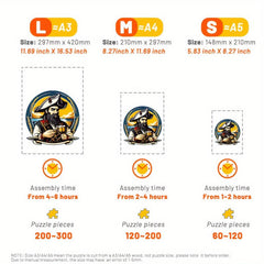 Colonel Captain Wooden Jigsaw Puzzle Irregular Shape Particles Exercise Focus