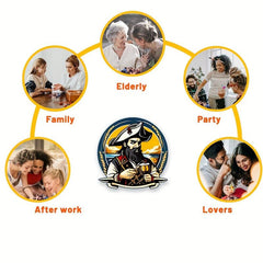 Colonel Captain Wooden Jigsaw Puzzle Irregular Shape Particles Exercise Focus