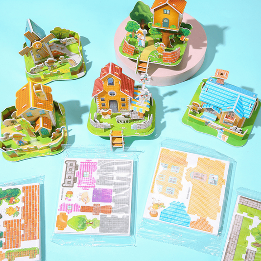 Fun DIY 3D House Puzzles for Kids