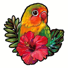Colorful Birds Wooden Puzzle Decorative Painting Jigsaw