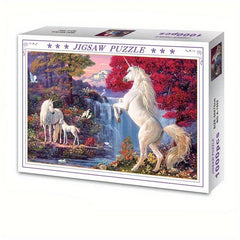 Unicorn 1000 Pieces Puzzle Animal Landscape High Difficulty 75.01X50.01cm