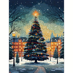 Christmas Puzzle Mysterious Holiday Tree Adult Decompression Gift