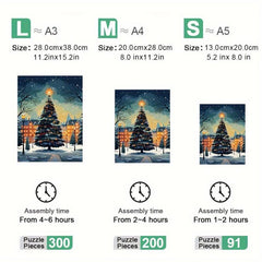 Christmas Puzzle Mysterious Holiday Tree Adult Decompression Gift