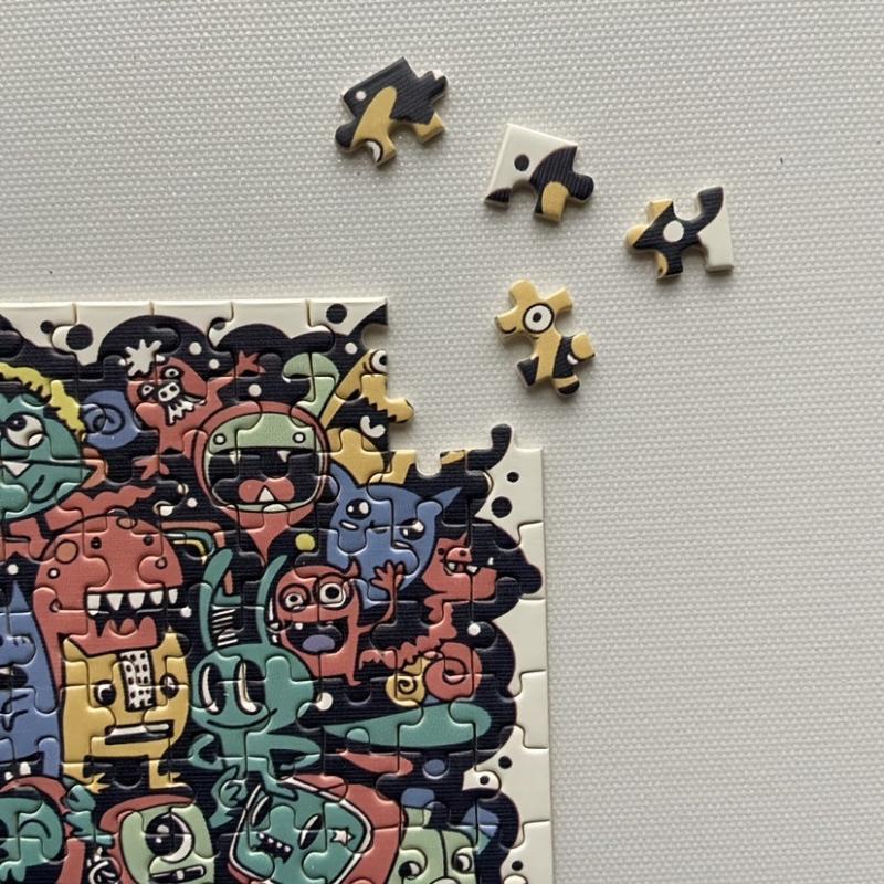 150pcs Monster Mini Puzzle Test Tube Jigsaw Game