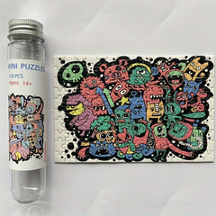 150pcs Monster Mini Puzzle Test Tube Jigsaw Game