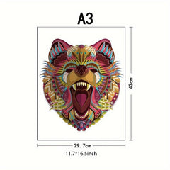Dog Advanced Player Wooden Puzzle Creative Special Shapes Adult