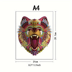 Dog Advanced Player Wooden Puzzle Creative Special Shapes Adult