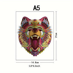 Dog Advanced Player Wooden Puzzle Creative Special Shapes Adult