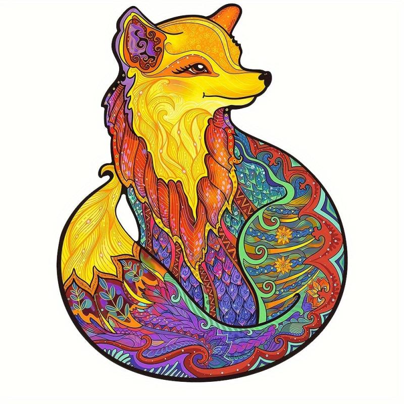 Fox Wooden Puzzle Advanced Players Special Shapes Creative Adults Party Games