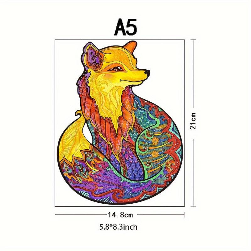 Fox Wooden Puzzle Advanced Players Special Shapes Creative Adults Party Games