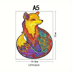 Fox Wooden Puzzle Advanced Players Special Shapes Creative Adults Party Games