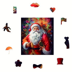 Christmas Advanced Player Wooden Puzzle Creative Various Special Shapes Adult