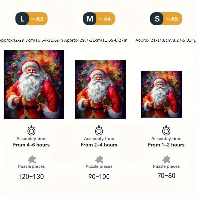 Christmas Advanced Player Wooden Puzzle Creative Various Special Shapes Adult