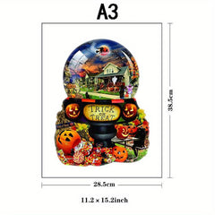 Halloween Animals Wooden Jigsaw Puzzle Game