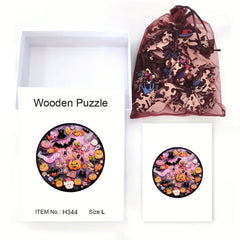 Wooden Christmas Puzzle Gift Box Irregular Shape