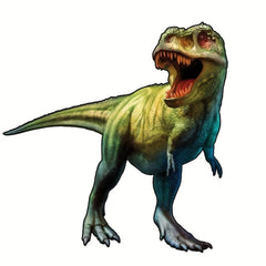 Green Dinosaur Wood Puzzle With Wooden Box