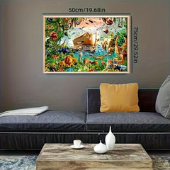 1000 Pc Cartoon Landscape Jigsaw Puzzle - High Difficulty