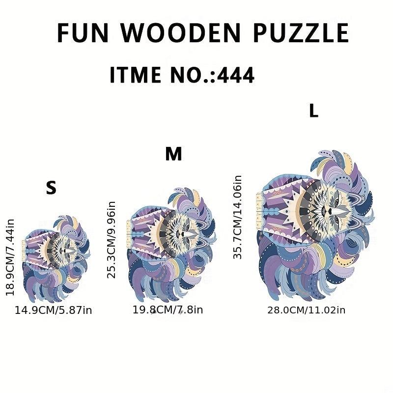 Cat Puzzle Painting Wooden Magic Puzzles Kids Adults Animal Games Montessori Toy