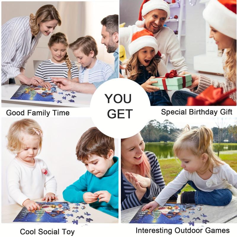 100Pcs Santa Xmas Jigsaw Puzzle Educational Toy