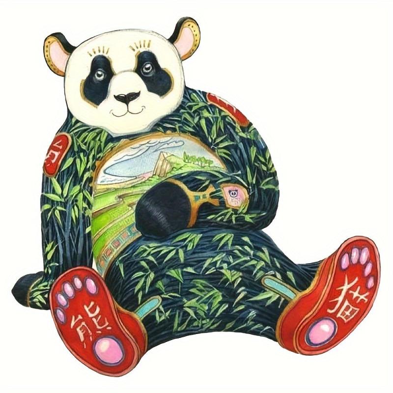 Panda Wooden Jigsaw Puzzle - Creative Assorted Special Shapes