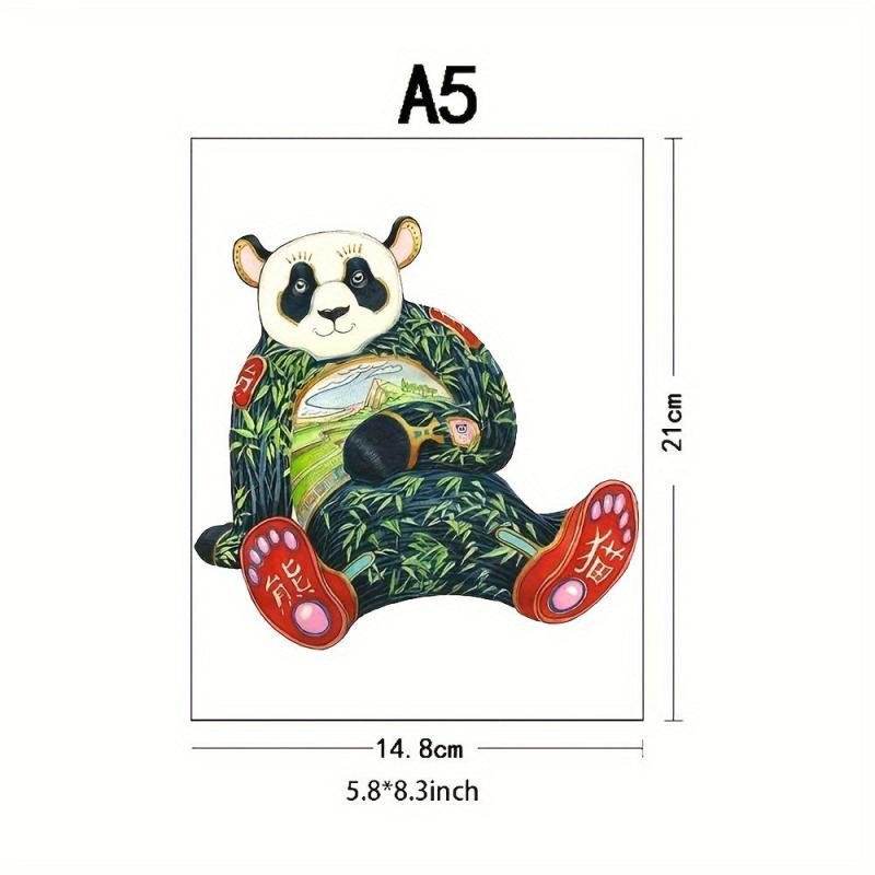 Panda Wooden Jigsaw Puzzle - Creative Assorted Special Shapes