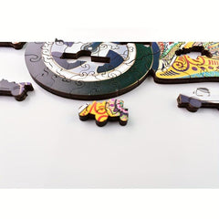 High Difficulty Wooden Motorcycle Puzzle Toy