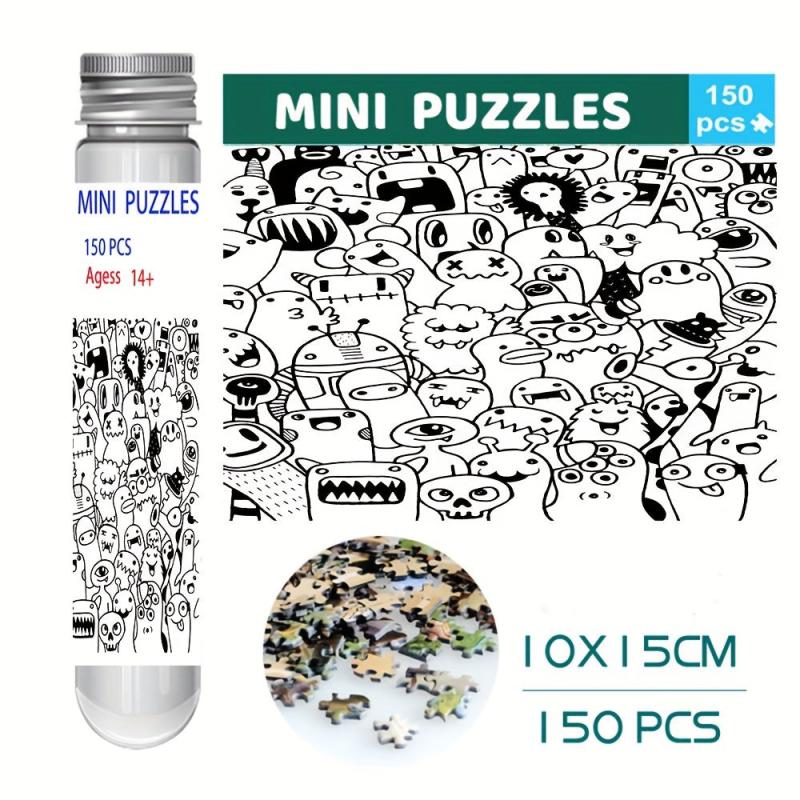 Mini Test Tube Puzzle Painting Jigsaw Decompress Toys Educational Game