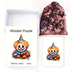 Christmas Wooden Puzzle Irregular Shape Christmas Gift Adult Stress Reduction